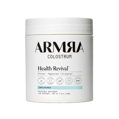 ARMRA Colostrum™ Powder | Unflavored | Gut Health & Bloating | Skin & Hair | Immunity | Keto, Gluten & Fat-Free | 120 Servings