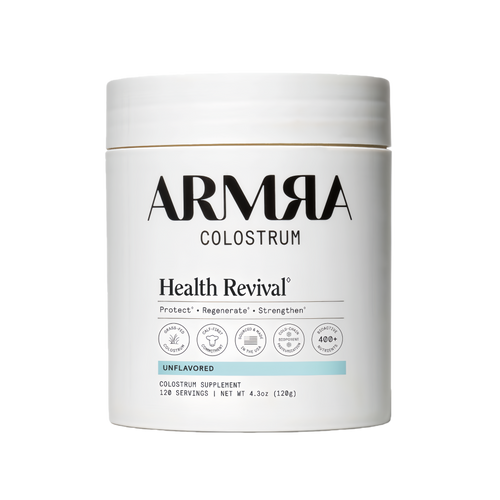 ARMRA Colostrum™ Powder | Unflavored | Gut Health & Bloating | Skin & Hair | Immunity | Keto, Gluten & Fat-Free | 120 Servings